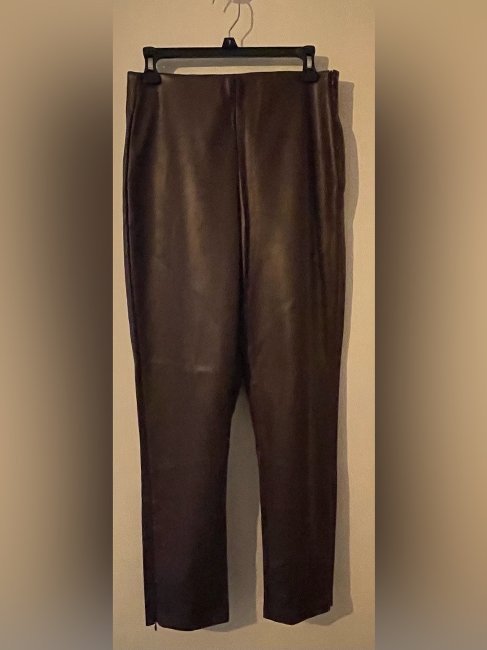 Old Navy Sz 8 Brown Faux Leather Jeggings